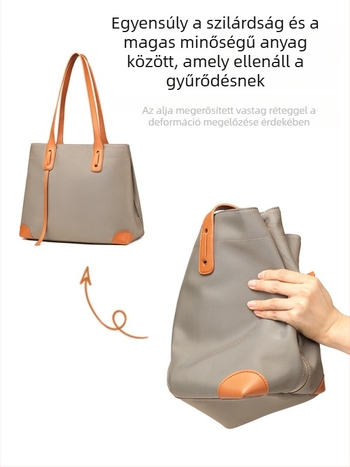 Női laptop táska Tote, városi egyszerű stílus, Oxford anyag, poliészter bélés, mindennapi használatra