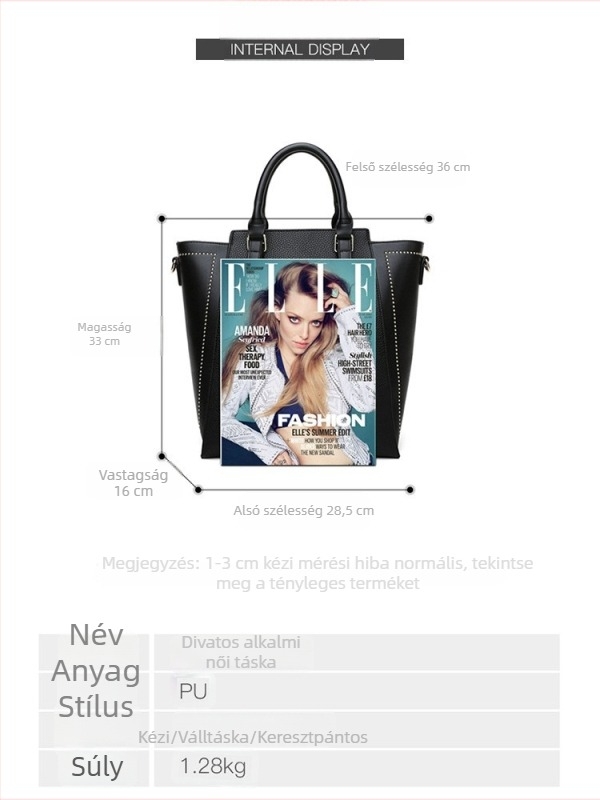 Női PU bucket táska, új modell, magas minőségű divat, nagy kapacitású tote