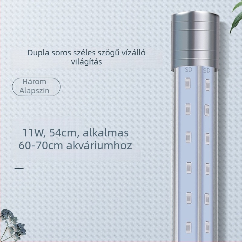 LED Arowana akvárium lámpa, merülő RGB színváltó világítás