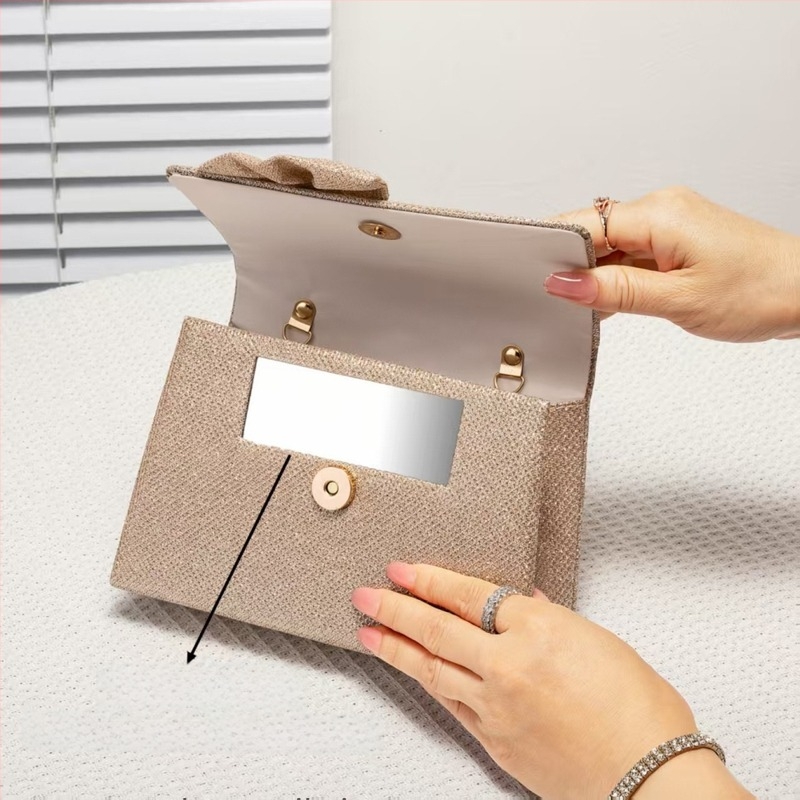 Retro PVC clutch táska telefon- és dokumentumzsebekkel, függőleges négyszögletes forma, zárható zárral, 3D dizájn, mindennapi használatra