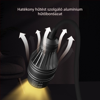 LED klipszes akváriumi lámpa vízi növényekhez, állítható fókusz, időzítő és három szín beállítás