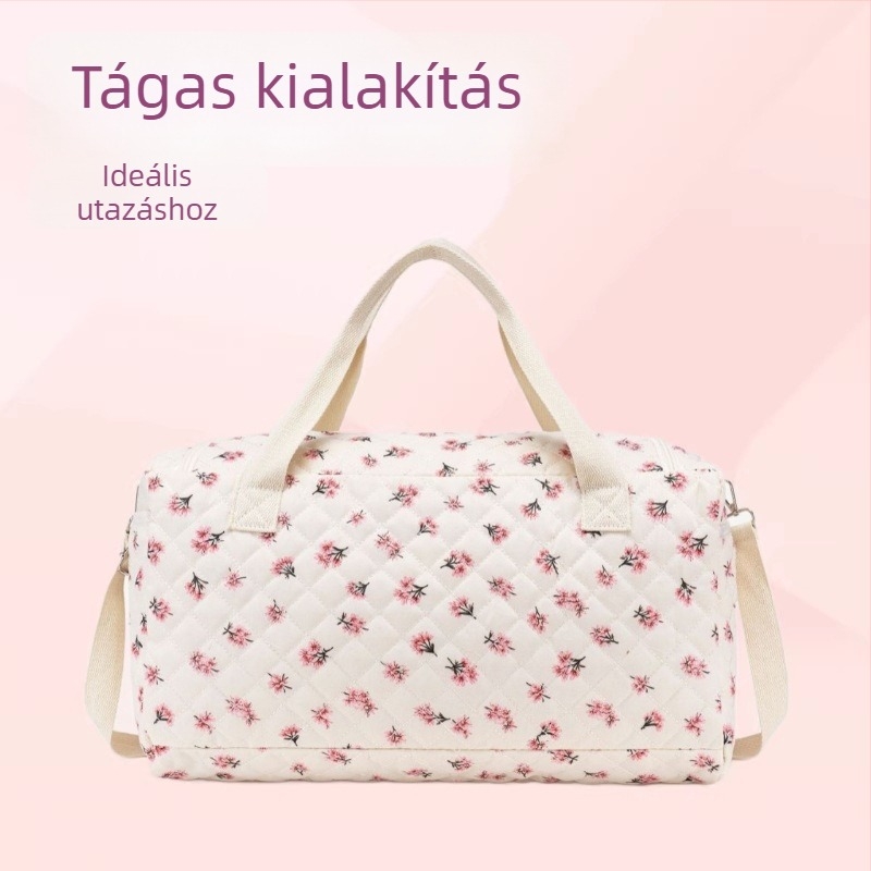Anyai táska – Többszörös funkció, Nagy kapacitás, Kézben és kereszttáskaként hordozható, Poliészter–gyapot anyag, Téglalap alakú