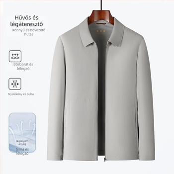 Napvédő dzseki, légáteresztő Milk Silk anyag, kapucni nélküli, cipzár elöl, több zseb, ideális tavasszal-ősszel üzleti viselet