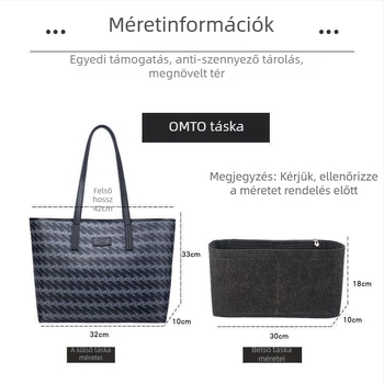 Omto Black Pine Tote belső liner táska – összecsukható, gardróbhoz, fehérneműhöz, japán stílus (Összecsukható; Gardrób; Fehérnemű; Japán stílus)