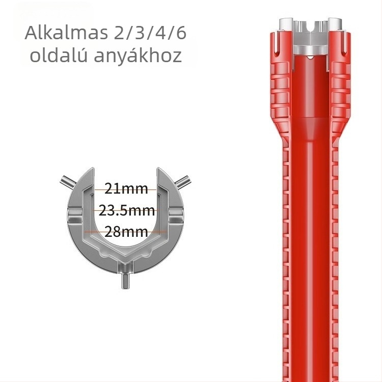 Többfunkciós mosogató- és mosdókulcs – egyben eszköz a csaptelek és csövek demontázsához és telepítéséhez, Light Luxury stílus, modell 8478945312312313