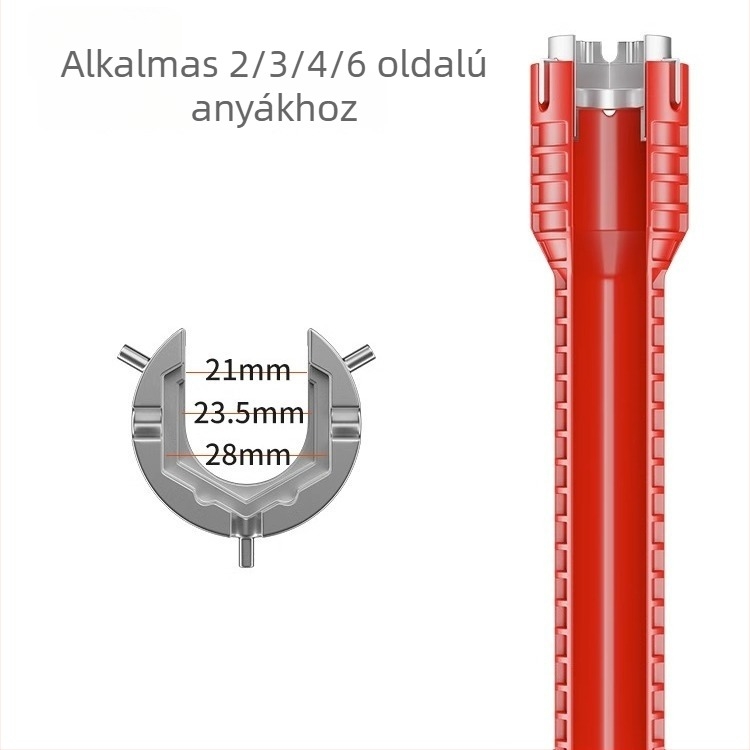 Többfunkciós mosogató- és mosdókulcs – egyben eszköz a csaptelek és csövek demontázsához és telepítéséhez, Light Luxury stílus, modell 8478945312312313