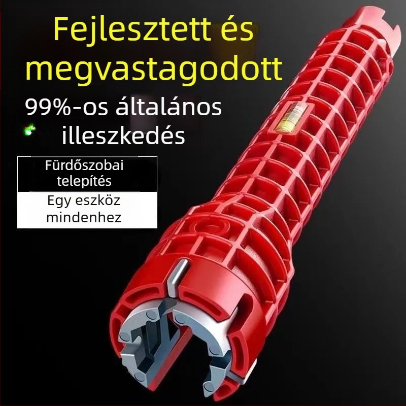 Többfunkciós mosogató- és mosdókulcs – egyben eszköz a csaptelek és csövek demontázsához és telepítéséhez, Light Luxury stílus, modell 8478945312312313