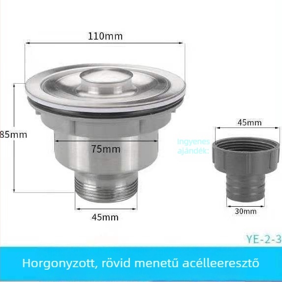 Konyhai mosogató lefolyócső meghosszabbító tömlő | Xin Leon modell 446 | ABS | lefolyócső | stílus Modern egyszerűség