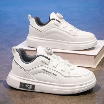 Gyerekeknek szánt hálós felső részű sneaker vastag talppal, forgó gombos zárás, koreai stílus, ősz 2023
