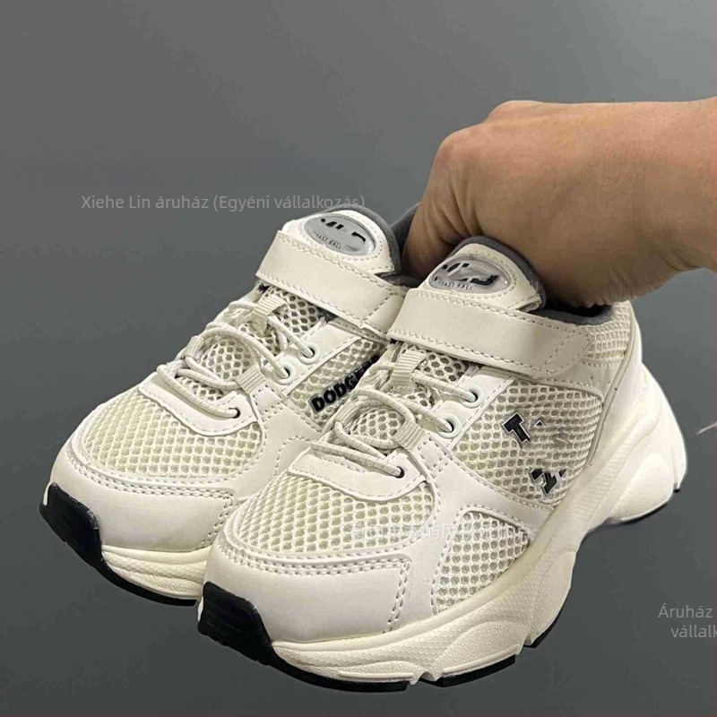 Gyerekeknek Velcro-cipő futócipő, uniszex, könnyű és kopásálló, talpa gumiból és műanyagból, mindennapi casual stílus, 4–16 év