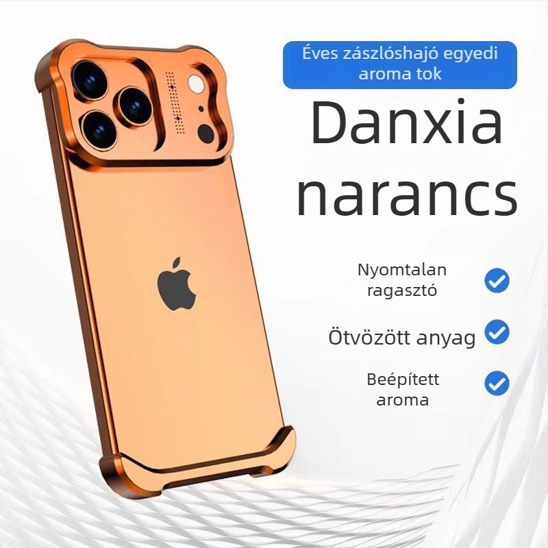 Speciálisan formázott aromaterápiás alumíniumötvözet – kompatibil Apple iPhone 17 Pro Max fém tokhoz és iPhone 16 Pro üres héjhoz