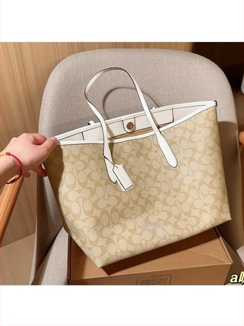 PVC tote táska mágneszárakkal, nagy kapacitású, horizontális négyszög alakú, dupla fogantyú