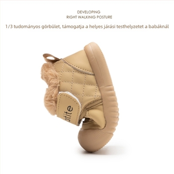 Kisgyermekek téli csizmája - vízálló, csúszásmentes, meleg, felső rész mikrovlágbőrből, Velcro-zárás