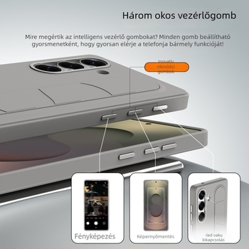 Samsung telefonhoz készült tok állvánnyal, csúszásmentes, hővezetés, ütésálló, forró préselt polikarbonát