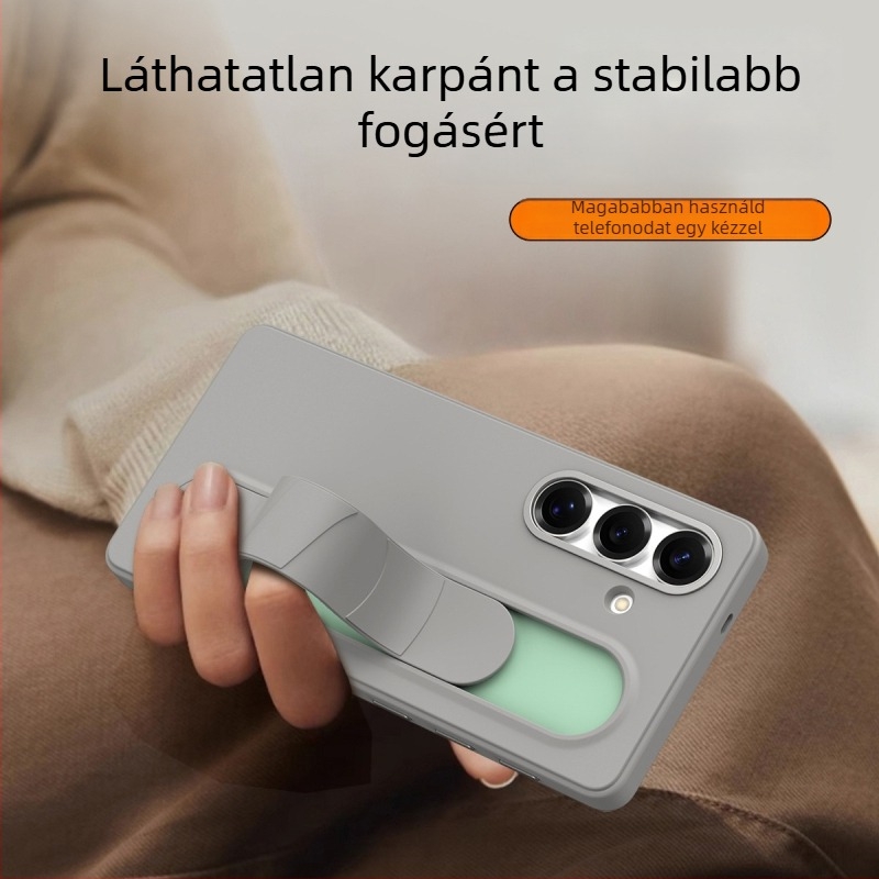 Samsung telefonhoz készült tok állvánnyal, csúszásmentes, hővezetés, ütésálló, forró préselt polikarbonát