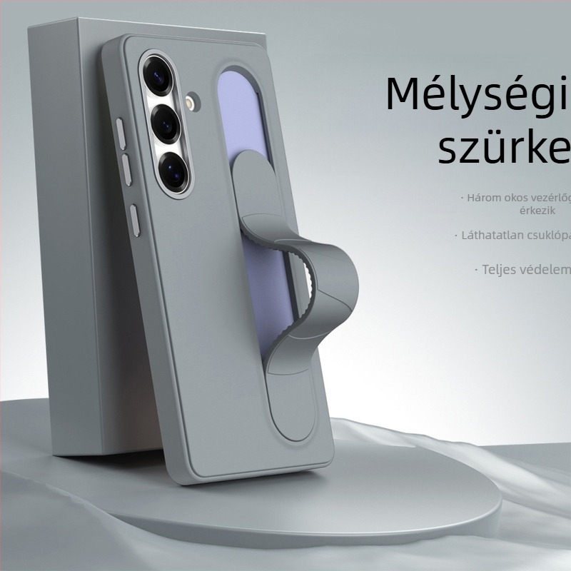 Samsung telefonhoz készült tok állvánnyal, csúszásmentes, hővezetés, ütésálló, forró préselt polikarbonát