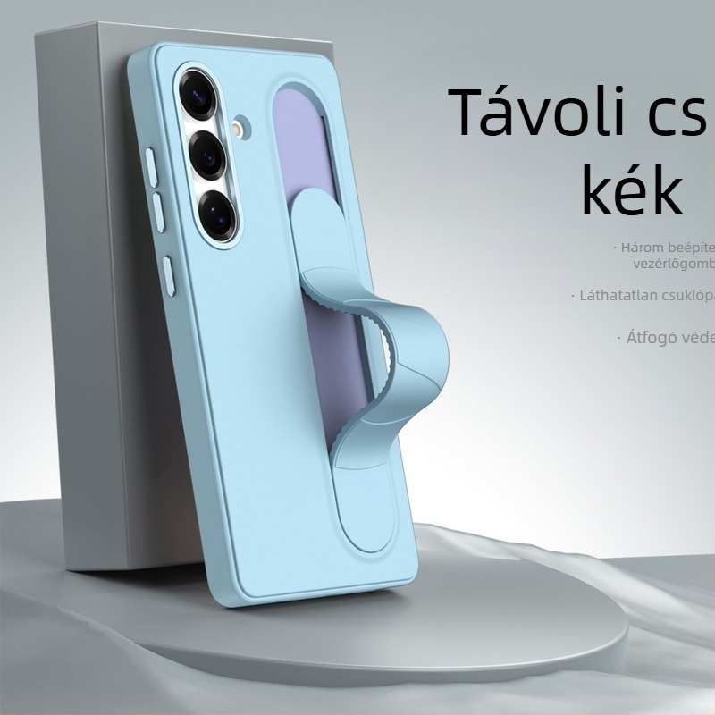 Samsung telefonhoz készült tok állvánnyal, csúszásmentes, hővezetés, ütésálló, forró préselt polikarbonát