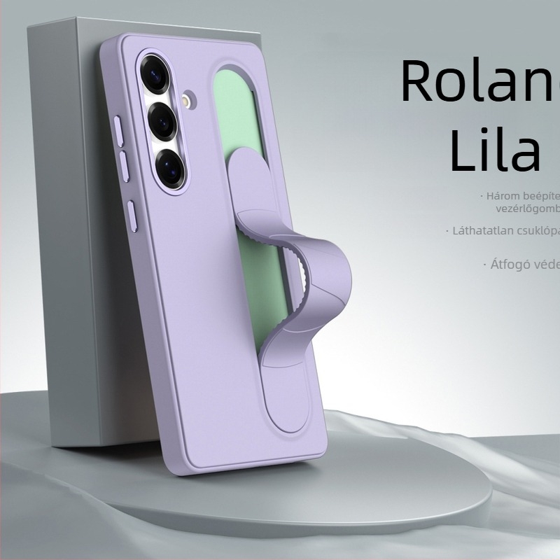 Samsung telefonhoz készült tok állvánnyal, csúszásmentes, hővezetés, ütésálló, forró préselt polikarbonát