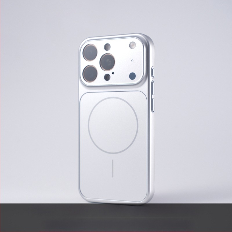 iPhone 17 Pro Max tok – Nagy ablakkal, mágneses rögzítés, matt felület, ütésálló, ujjlenyomat-mentes