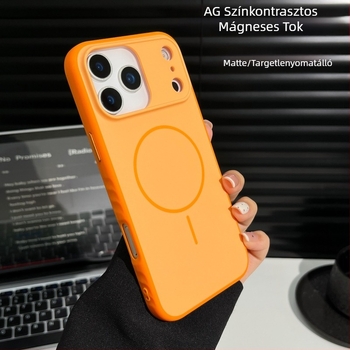 Shell Xinfa Matt hátlap tok iPhone 12–17 Pro/Max-hoz, PC műanyag, mágneses vonzás, kopásállóság, zuhanás elleni védelem