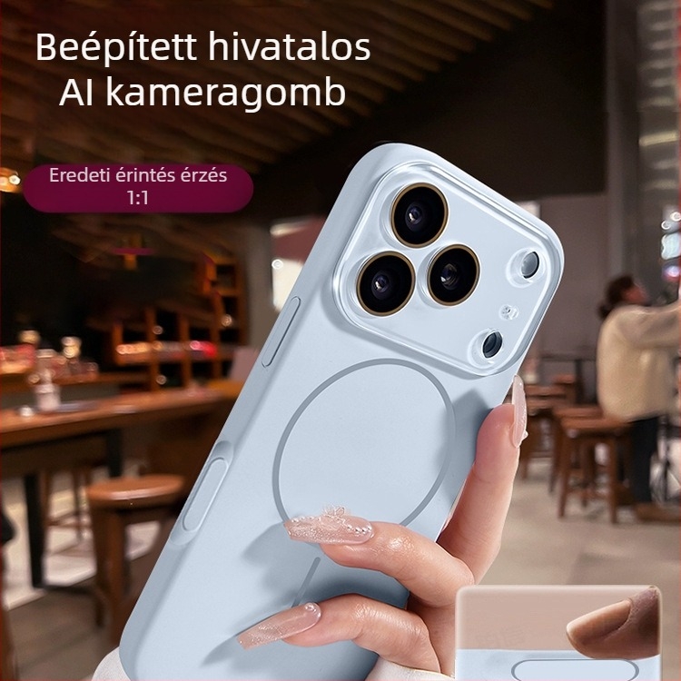 Apple telefon tok, folyékony szilikonból, matt felülettel, ütésálló védelem, egyszerű és elegáns