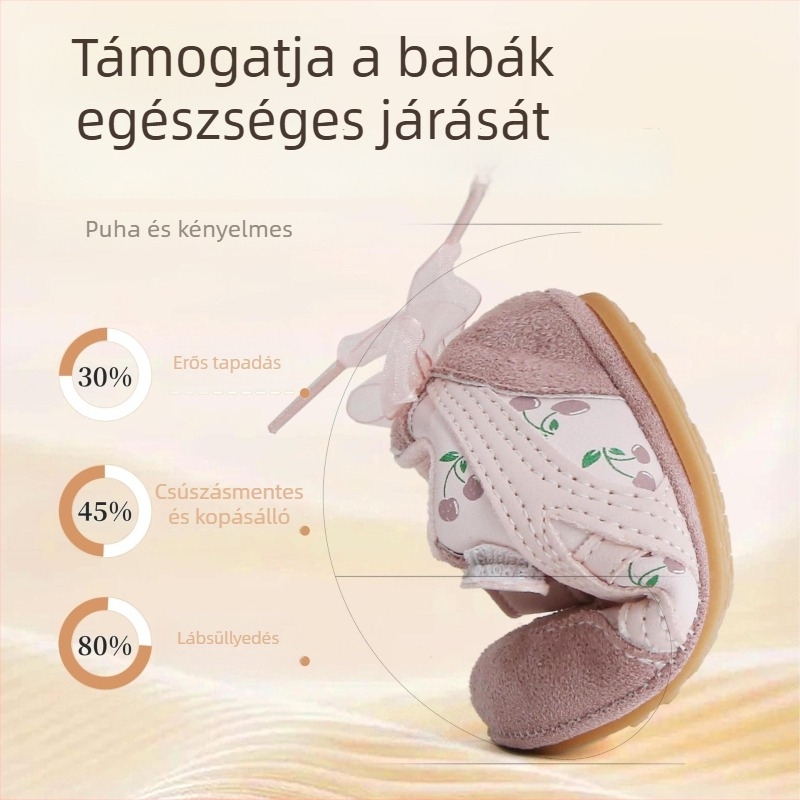 12–36 hónapos kültéri gyerekcipő, magas felsőrész, műbőr felső, puha talp, csúszásmentes, légáteresztő, 2025 őszi modell