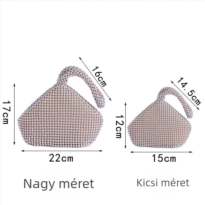 Női dumpling alakú kézitáska cipzárral, Lu paozhu anyag, poliészter bélés, mobiltelefon zseb