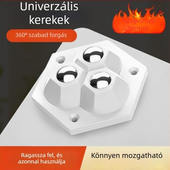 Qianchuan öntapadós, csendes szekrénykocsi forgó csapágyakkal, ABS + acélgolyók, kopásálló