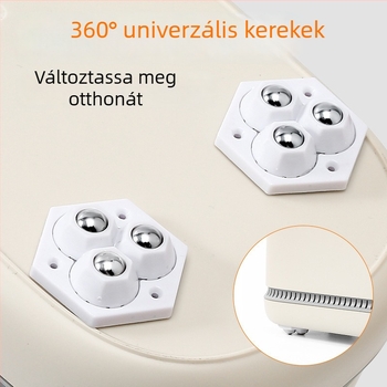 Qianchuan öntapadós, csendes szekrénykocsi forgó csapágyakkal, ABS + acélgolyók, kopásálló