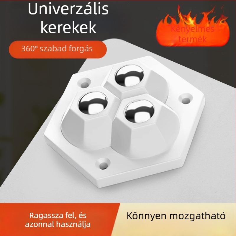 Qianchuan öntapadós, csendes szekrénykocsi forgó csapágyakkal, ABS + acélgolyók, kopásálló