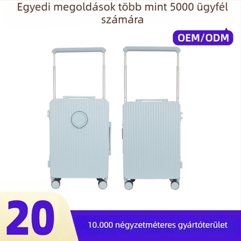 PC bőrönd TSA jelszavas zárakkal, univerzális kerekek, kinyitható teleszkópos fogantyú, 3 kg