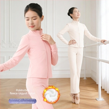 Lányoknak készült gyerekek táncruházata – fő anyag: nylon; anyag: poliészter; 8+ éveseknek; téli 2025