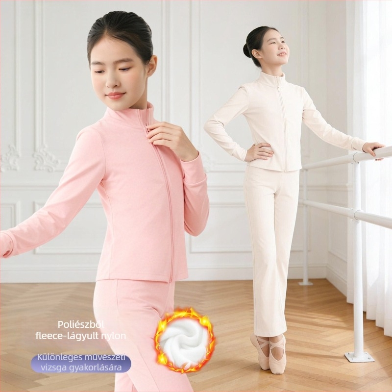 Lányoknak készült gyerekek táncruházata – fő anyag: nylon; anyag: poliészter; 8+ éveseknek; téli 2025