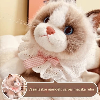 Plüss Baba - Mink Plush Cloth Cat Backpack, Qiman Toys, PP Cotton töltet, 14+ korosztály