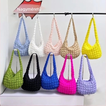 Selyem Tote táska, vízszintes négyszög alakú, cipzáras nyitás és rejtett zseb