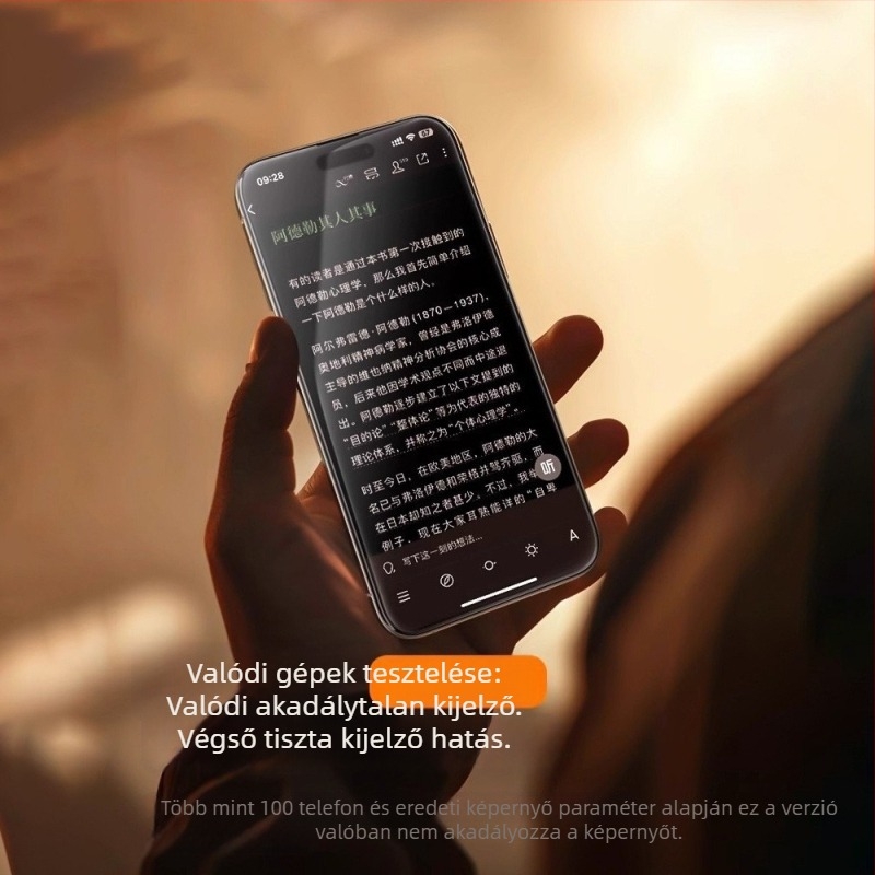 iPhone 16-hoz edzett üvegből készült képernyővédő — teljes lefedettség, HD élesség, karcolásálló, ujjlenyomatmentes, kékfény-szűrés