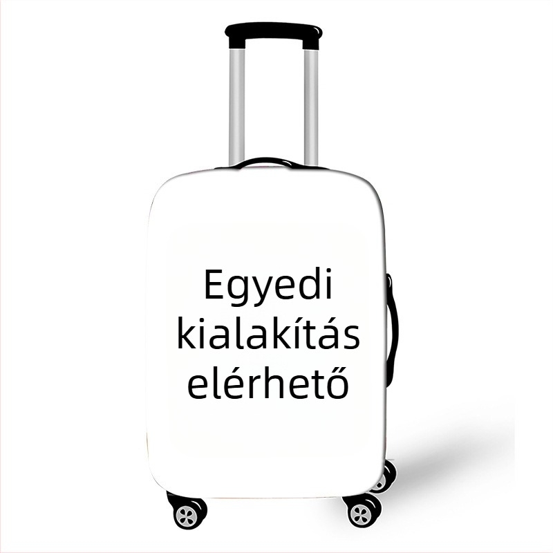 Poliészter bőröndvédő huzat, kopásálló, cipzáros nyitás, testreszabható minta, könnyű 0.28 kg