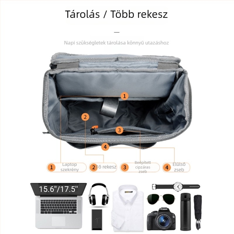 BADENROO vízálló Flip-Top hátizsák, uniszex, mindennapi és utazási használatra, 20–35 liter, Oxford anyag