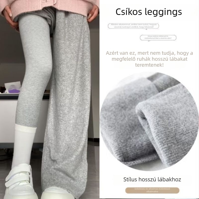 Téli alapréteg nadrág fleece-béléssel, vastag deréköv, karcsúsítás és fenékemelés, magas kompresszió, hosszú nadrág