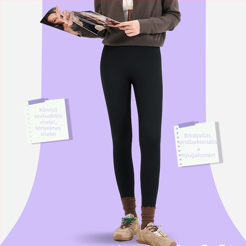 Jóga leggings nylon-spandex anyagból, tömör, farizomemelő hatás, szoros fazon, egyszínű minta