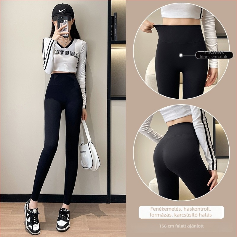 Női jóga leggings 2026 őszi szezon eleje, varrás nélkül, karcsúsító, hasba kontroll, fenékemelés, 3D hatás
