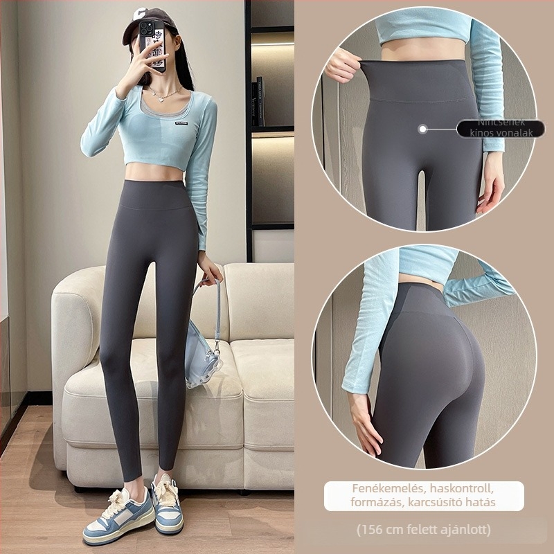 Női jóga leggings 2026 őszi szezon eleje, varrás nélkül, karcsúsító, hasba kontroll, fenékemelés, 3D hatás
