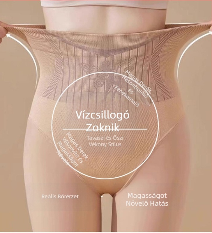 Női harisnya nude bőrtónusban, egyrétegű, nylon, közepes vastagság