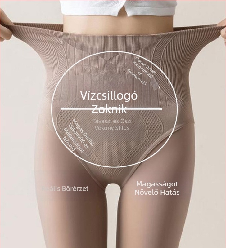 Női harisnya nude bőrtónusban, egyrétegű, nylon, közepes vastagság