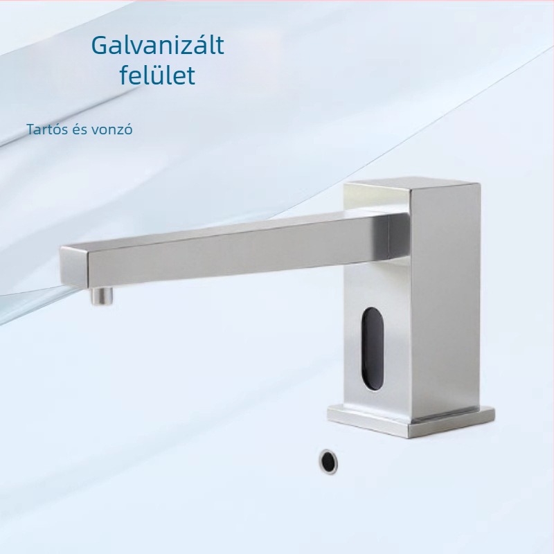 Infrared-érzékelős szappanadagoló, csap típusú, automata intelligens kézfertőtlenítő készülék szállodai és bevásárlóközponti mosdókhoz