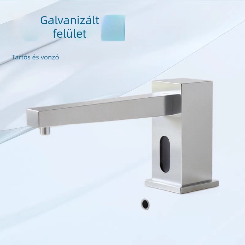 Infrared-érzékelős szappanadagoló, csap típusú, automata intelligens kézfertőtlenítő készülék szállodai és bevásárlóközponti mosdókhoz
