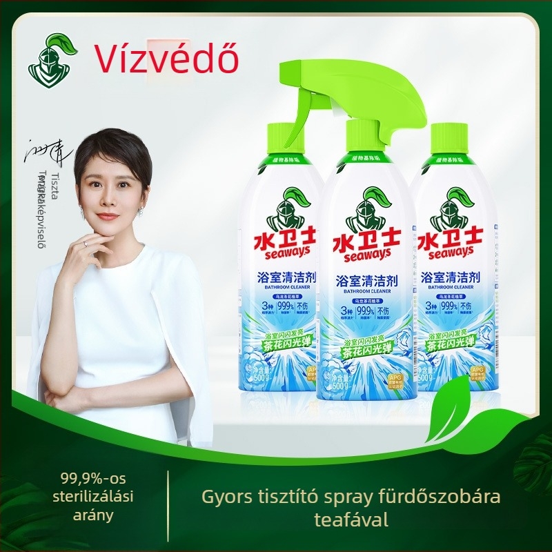 Water Guardian fürdőszobai tisztító spray – vízkő eltávolítás és folteltávolítás WC- és üvegfelületeken
