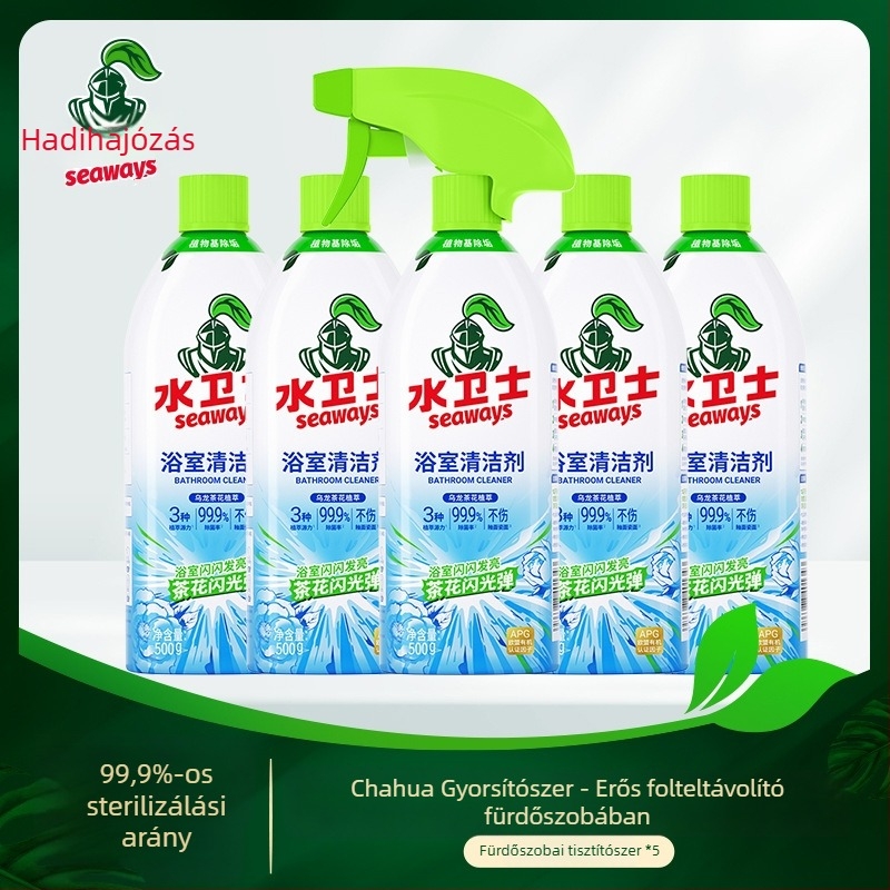 Water Guardian fürdőszobai tisztító spray – vízkő eltávolítás és folteltávolítás WC- és üvegfelületeken