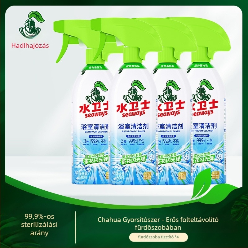 Water Guardian fürdőszobai tisztító spray – vízkő eltávolítás és folteltávolítás WC- és üvegfelületeken