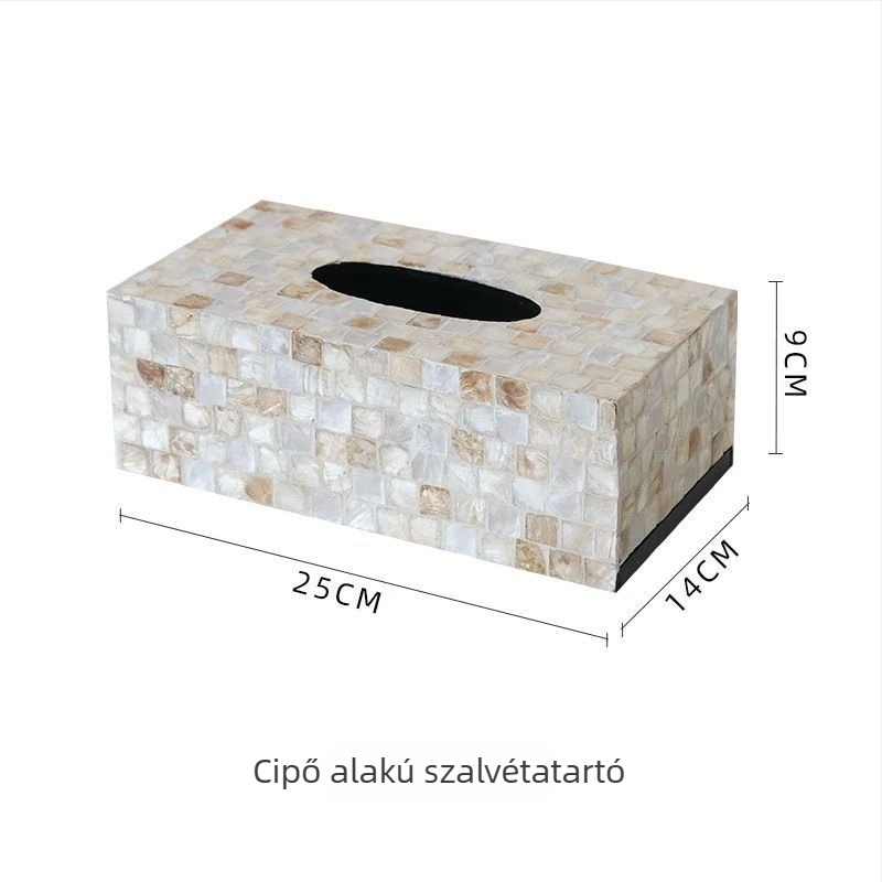 Szalvétatartó doboz – PET anyag, Modell 985, Modern minimalista stílus, Többfunkciós, Autó használatra
